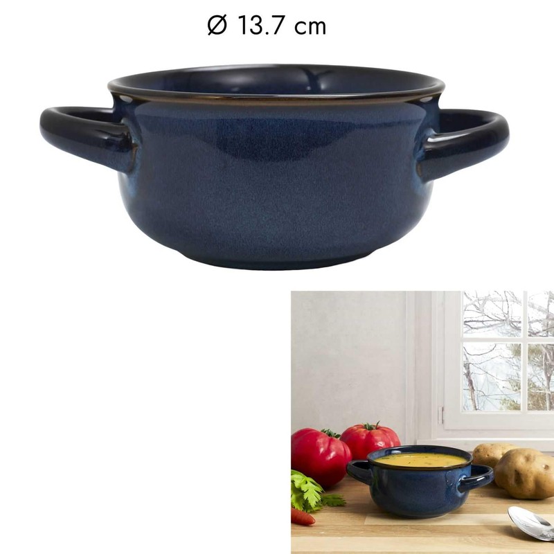 HOME DECO FACTORY, KA0429, Durable Stoneware Soup Bowl, Elegant and