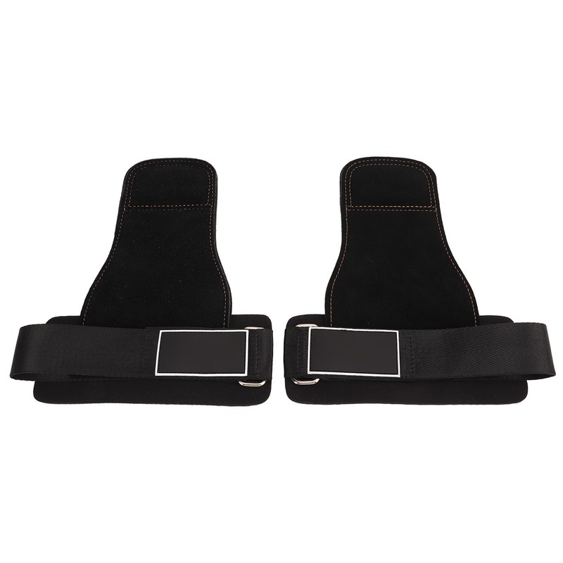 1Pair Real Leather Weight Lifting Wrist Straps Weight Lifting Grips