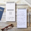 Juvale Reporters Notebook Pack - Top-Bound Notebook & Steno Pad