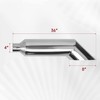 FGJQEFG 4 Inch Inlet 8 Inch Outlet Polished Stainless Steel