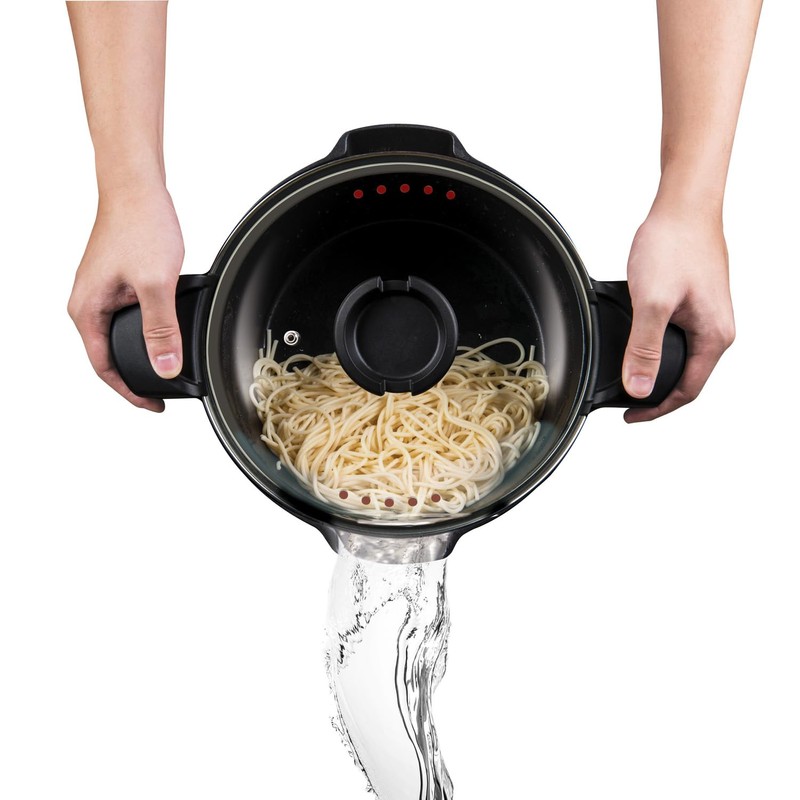 MasterPan 5 QT. Non-Stick Stock N’ Pasta Pot w/Locking Handles