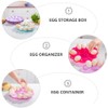 Lurrose Deviled Egg Platter Tray, 4Pcs Egg Holder Dish Flats