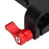 1/4in Camera Mounting Base Plate Aluminum Alloy 15mm Diameter DSLR