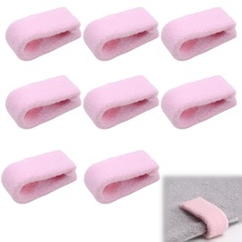 TULEBOLIAN 8 Pcs Duvet Clips, Non-Slip Duvet Cover Clips to Keep Duvet in Place, Quilt Clips for Blanket Bed Sheet Curtain Socks Mattress Covers(Pink)