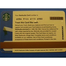 STARBUCKS CARD 2012 " THANK YOU IN MANY LANGUAGES " GREAT PRICE~CUTE IDEA~NEW