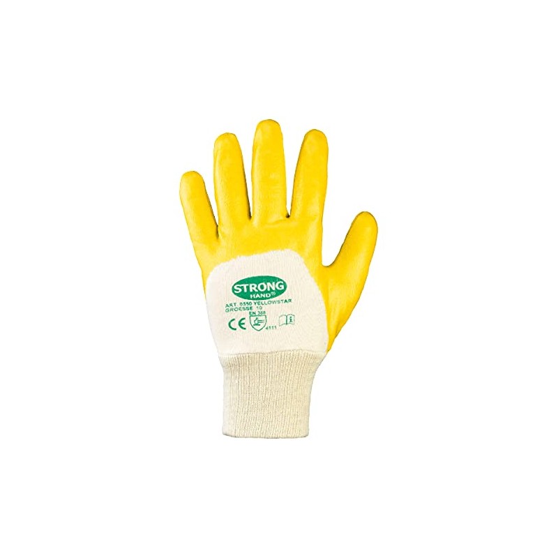 Strong Hand Gloves Yellow Star