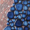 Elephantile Cobalt Blue Pebble Tiles for Shower Floor Bathroom Floor