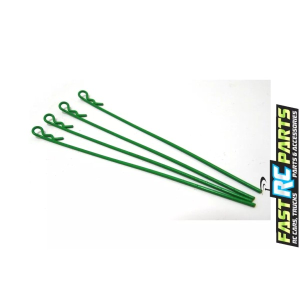 X Spede Green 2 in 1 Body Clips(4) 100mm AC01N05