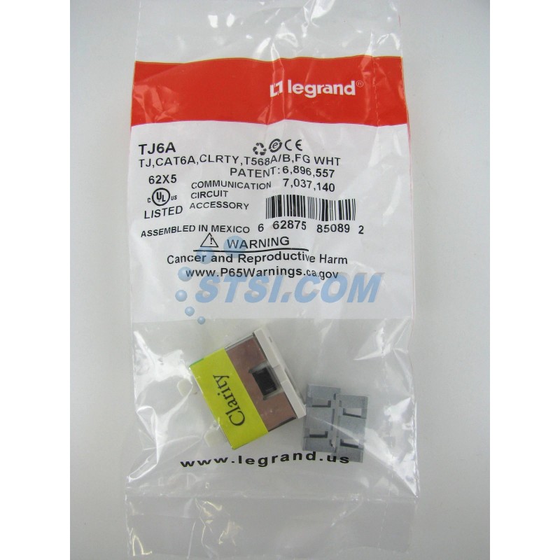 Ortronics Legrand Ortronics OR-TJ6A Clarity TracJack Cat6a Jack Module, Fog