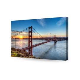 DecorArts - Golden Gate Bridge, San Francisco, Califonia. Giclee Canvas Prints for Wall Decor. 30x20"x1.5"