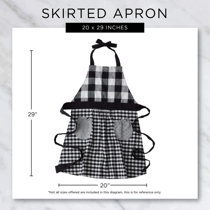 DII Women's Spring & Summer Apron Collection Adjustable, Two Large