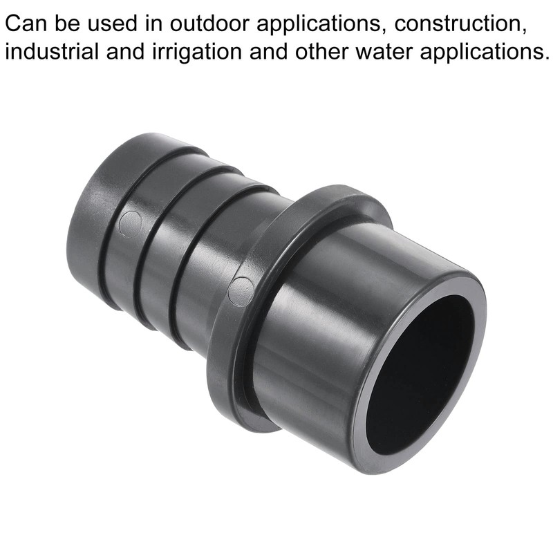 sourcing map PVC Hose Fitting Spigot Straight Pipe Adapter Hose