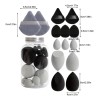 14 Huevos De Maquillaje De Esponja Negros (con Caja)