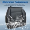 SecosAutoparts Driver Side Bottom Perforated Leather Replacement Seat Cover Black