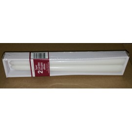 Luminessence Taper Candles, 10 in, white