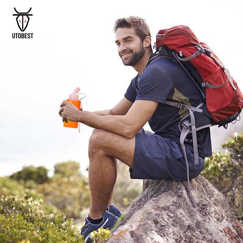 UTOBEST Soft Flask TPU, Collapsible Water Bottle Foldable Bottle for