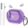 Beats Studio Bud/Buds Plus Case Cover Clear 2021/2023 Lock Clip