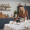 Aeici Cotton Tablecloth 140 x180 Linen Tablecloths Rectangular Farmhouse Table