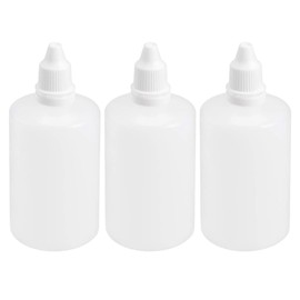 Recogwood 3Pcs 100ml Plastic Dropper Bottles, Empty Squeezable Translucent Bottles, Eye Liquid Dropper Bottles with Screw Caps for Essential Oils, Paint