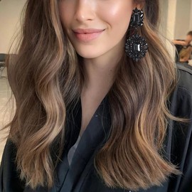 Flyonce Art Deco Earring Vintage Style Party Jewelry Drop Dangle Chandelier Clip-on Earrings for Women Charcoal Grey Black-Tone