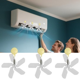 Air Conditioner Wind Deflector Fan - AC Deflector Fan for Anti-Direct Blowing | White Appliance Household Accessories for Bedroom Study Room Kitchen