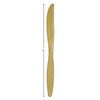 Fun Express - Metallic Gold Plastic Knives (50 Pc) -