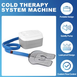 Ice Machine System Cold Therapy Machine, Cryotherapy Freeze Kit System for Post-Operative Recovery, Sports Injuries, Knee Pains, Knee Replacement Recovery Device with 8-Quart Cooler