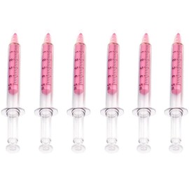 Highlighters 6 Pack Pink Syringe Highlighter Pens Gift for Kids Doctors Nurses Office Workers