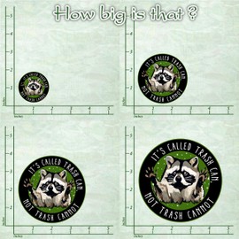 314PI It's Called Trash Can Not Trash Cannot Sticker, Book Stickers, Meme Stickers, Water Assistant Die-Cut Vinyl Screaming Possum Decals for Laptop Phone Water Bottles, Kindle Stickers (Size 6")