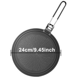 JasCherry 24cm Gas Stovetop Heat Diffuser Plate Cooking Induction Adapter for Cookware Gas Stove, Modification Heat Diffuser Plate Easy to Clean Store Stove Plates Smooth Surface Metal Stove Plate(A)