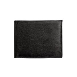 Josephine Osthoff Men's Wallet Credit Card Holder Large Small Purse Women's Coin Purse with Coin Compartment Genuine Leather RFID Protection (933), black