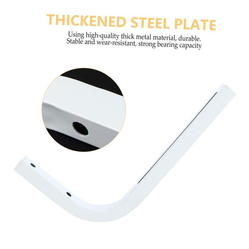 LABRIMP 2pcs Projector Screen Mount Hooks Shaped Wall Bracket for