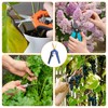 HARFINGTON 2pcs Gardening Scissors 6.5" Curved Stainless Steel Blades Hand