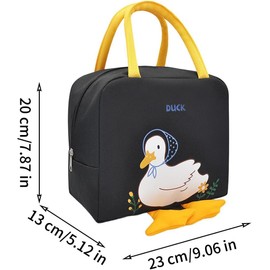 Bolsa Térmica Para El Almuerzo Con Diseño Pato, Gran Capacidad