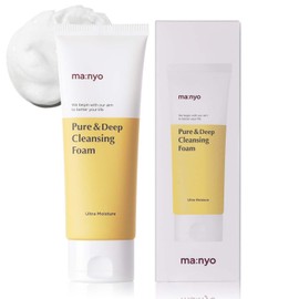 Manyo Factory MA:NYO Pure & Deep Cleansing Foam, 6.8 fl oz (200 ml), Large Capacity, Facial Cleansing Foam, Facial Cleanser, Mano