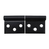 Antrader 3 Inch Lift Off Hinge Flag Hinges,Black Offset Door
