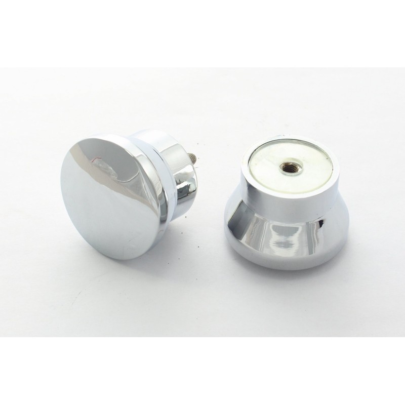 Di Vapor (R Solid Metal Shower Door Knob Chrome Handle