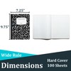 VEEBOOST Composition Notebooks, Wide Ruled Composition Notebook, Hard Cover Marble