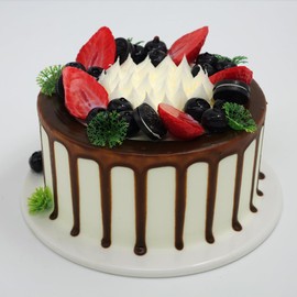 Nice purchase Fake Birthday Cake Realistic Fake Food Bakery Shop Cake Display Model Party Decoration Faux Replica Pro Cake (6" Wide with Style B)