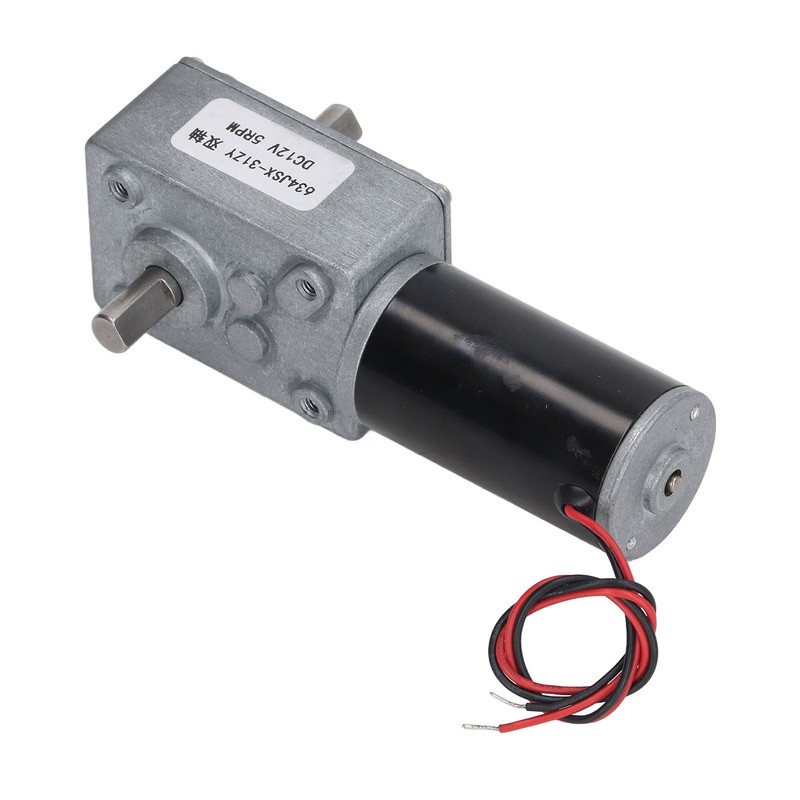 Gear Motor Dual Shaft DC 12V Self Locking Speed Reduction