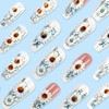 White Daisy Press on Nails Flower Ballerina False Nails Long