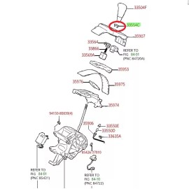 LEXUS OEM FACTORY SHIFT LOCK COVER 2004-2006 RX330 ( 33554-48030 )