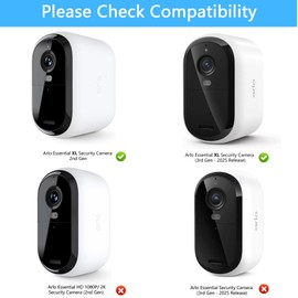 Adjustable Ground Stake Mount for Arlo Essential XL Camera 2nd Gen/3rd Gen, with Waterproof Silicone Cover