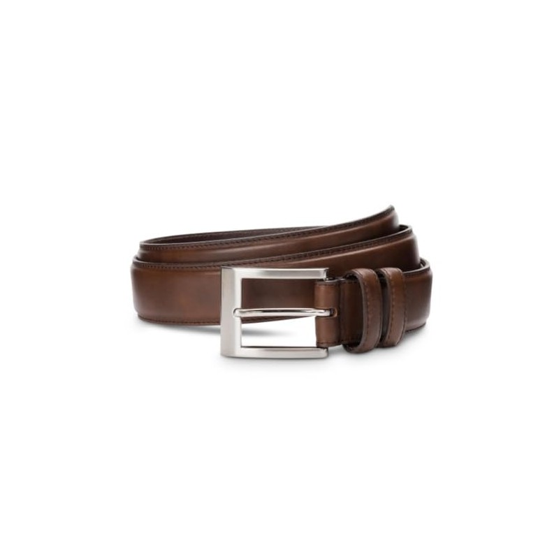 Allen Edmonds Men's Wide Basic Dress Belt Coffee Leather 36