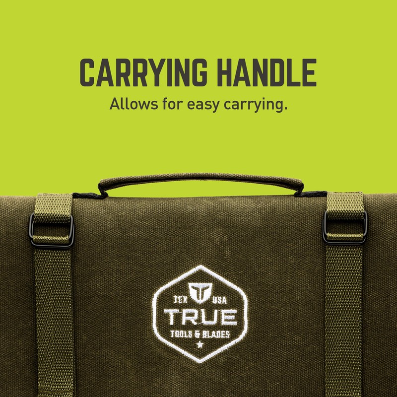 TRUE PrimalForge Canvas Knife Roll | Heavy-Duty Waxed Canvas, Tear-Resistant,