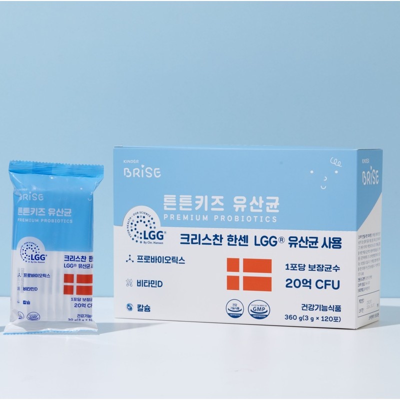 Kinderbrize Strong Kids Lactic Acid Bacteria 3g×30 Packets 90g Calcium