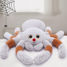 MaoGoLan 20 inch Spider Stuffed Animal Large Plush Tarantula Stuffed Spider Toy Throw Pillow Cute Creepy Gifts for Girls Boys Kids Party Favors Decorations Halloween Prank Props