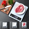 CHICLEW Digital Kitchen Scales Glass, 5 kg Digital Kitchen Scale,