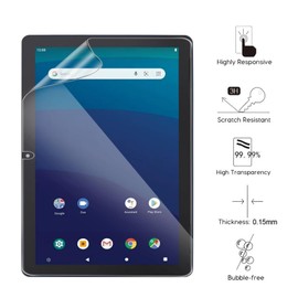 GEJEFA Screen Protector for Screen Protector for Onn 10.1 inch Tablet, 2 Pack Full-Coverage Flexible Soft PET High Sensitivity Protective Screen Protector Film for Onn 10.1 inch Tablet