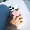 Cute Flower Series Collapsible Design Phone Grip (Adhesive, Yellow)